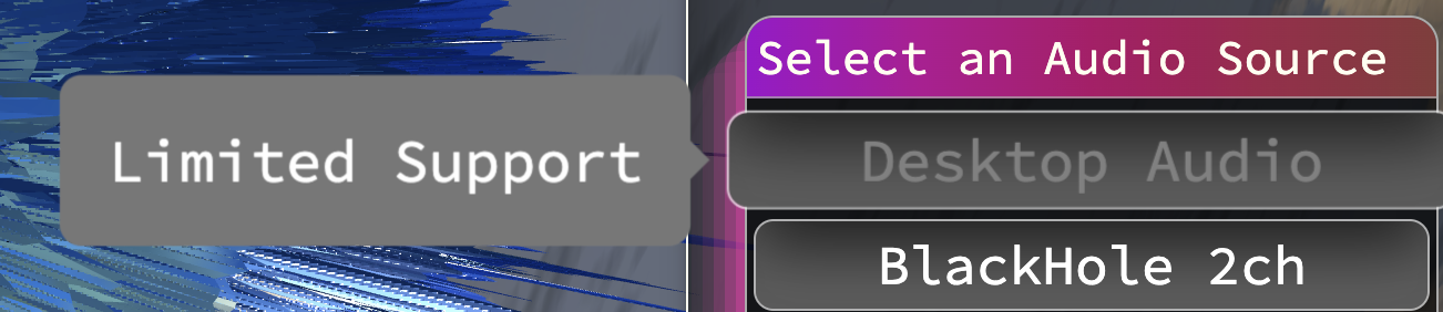 Limited Support Desktop Audio Interface